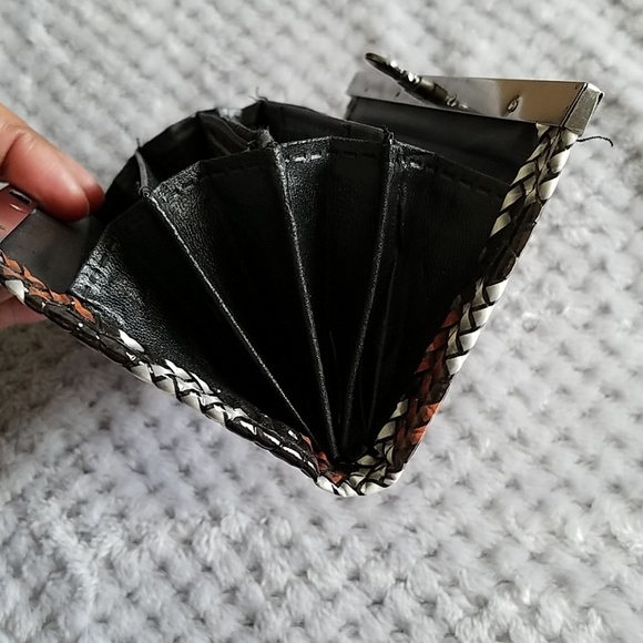 Small clutch multi color brown cream orange - Picture 5 of 7